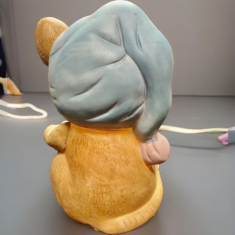 Lámpara de oso de peluche marrón interpurina demasiado linda de colección luz nocturna decoración de guardería para bebés Foto 2 de 3