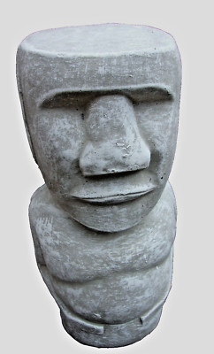 Tiki latex mold concrete plaster cement rubber Mayan stand mould  14''H x 7'' W