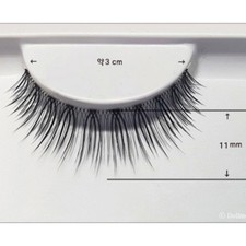 Dollmore 11mm long Length Doll eyelashes - Yeon-3-11 Black