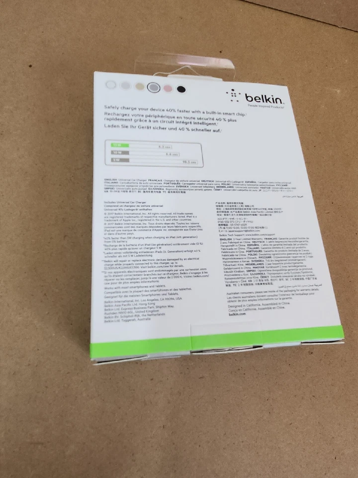 Belkin Mixit - Cargador de coche universal USB - 2.4A 12W rosa Foto 4 de 4