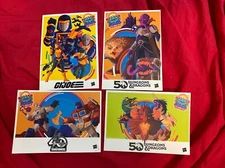 2024 SDCC Hasbro Exclusive 4 Postcards-2 Dungeons & Dragons-Transformers-GI Joe