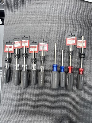 #ad Sears Craftsman USA NOS 9pc RUBBER HANDLE Screwdriver Set Cushion Grip 47115 $99.00