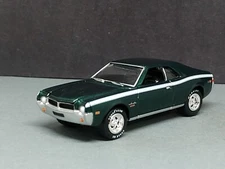 1968 AMC JAVELIN SST ADULT COLLECTIBLE DIECAST 1/64 SCALE LIMITED EDITION GREEN