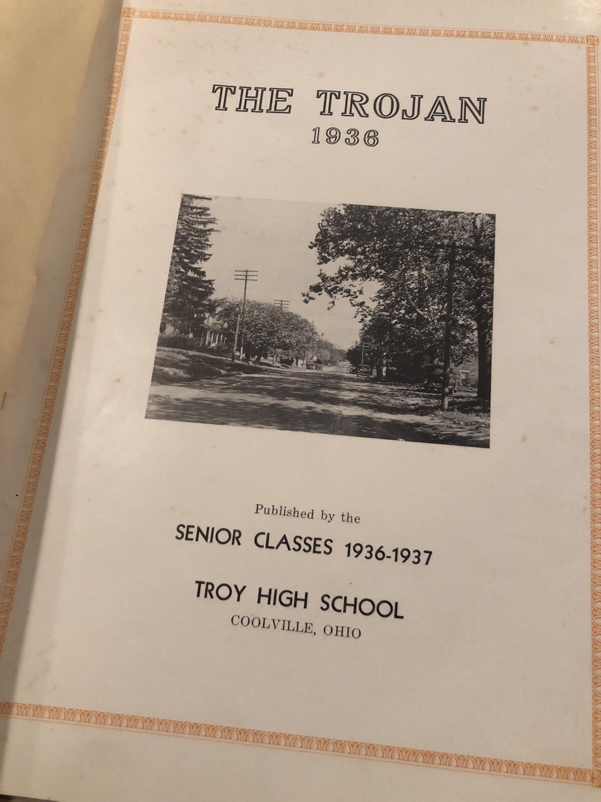 1936 Trojan Troy High School Yearbook Coolville, Ohio eBay