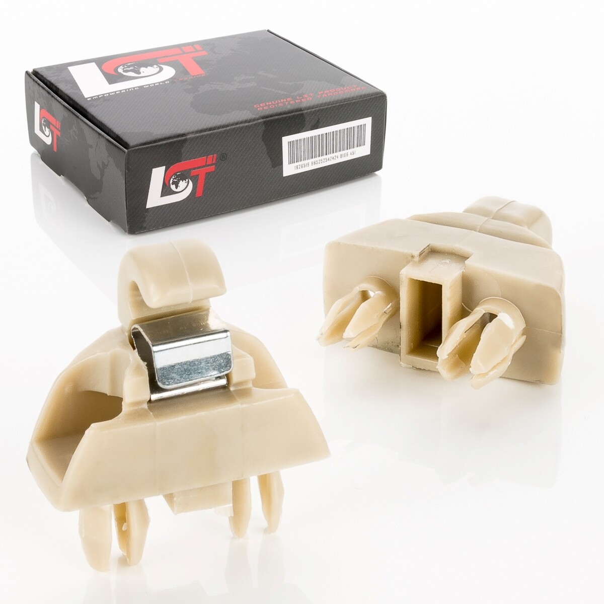 2x Sun visor holder sun visor clips beige for VW PASSAT 3G