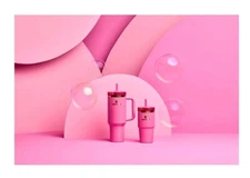 Wicked 40oz and 20oz Stanley X Tumbler Set Target Exclusive Glinda Sparkle Pink