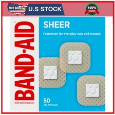 Band-Aid Brand Tru-Stay Clear Spots Bandages for Discreet First Aid, All One 50