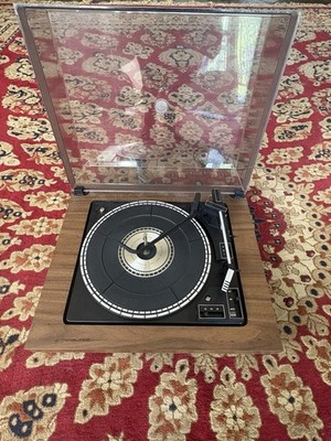 BSR Vintage Record Player Powers On Spins Not Further Tested, Needs Cartridge.