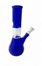 Blue 8" Inch/20cm Ice Catcher Percolator Hookah Water Pipe Bong Glass BRAND NEW