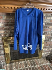 AK Blue Mesh Lakers Jersey Size XL # 8 Vintage Long Sleeves
