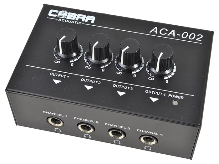 Headphone Amplifier 4 Channel With Stereo Line Input