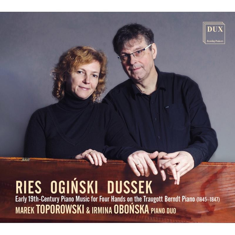 DUX1749 Marek Toporowski and Irmina Obonska Piano Duo Ries, Oginski, Dussek: