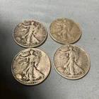 walking liberty half dollar lot of 4