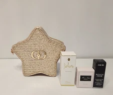 Dior Gold Star Pouch Make Up Bag Set 4 Piece Limited Edition NIB