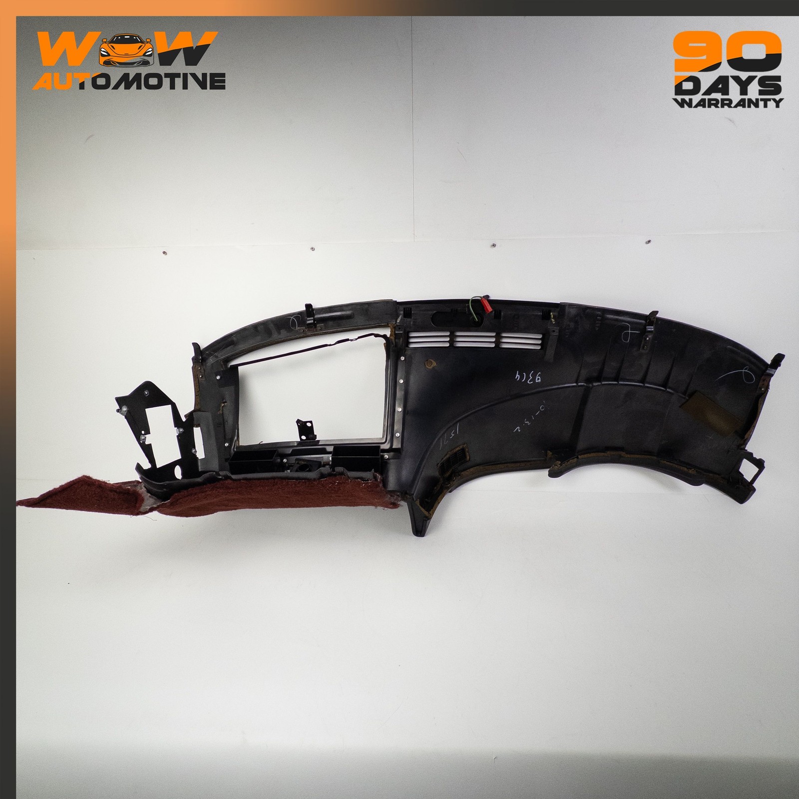 90-93 CHEVROLET CORVETTE C4 FRONT INSTRUMENT DASHBOARD PANEL TRIM BLACK OEM