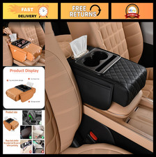 5-in-1 Car Armrest Cushion Center Console Cover With Storage Bags Cup Holder 5-in-1 Car Armrest Cushion Center Console Cover With Storage Bags Cup Holder
