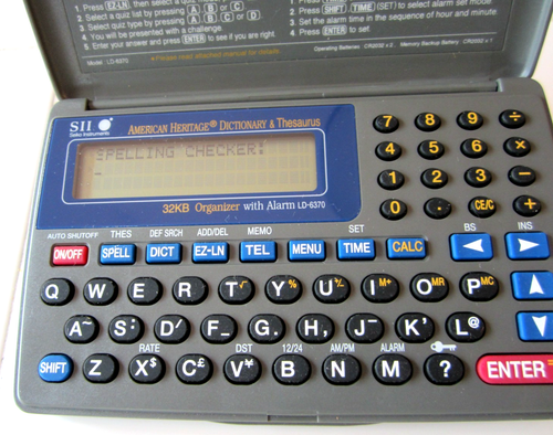 Vintage 2000 SEIKO American Heritage Dictionary & Thesaurus ~ Model LD-6370 - Afbeelding 3 van 4