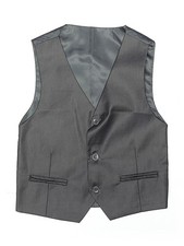 Unbranded Boys Gray Tuxedo Vest 7