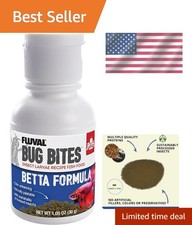 Fluval Bug Bites Betta Fish Food, Granules for Small to Medium Sized Fish, 1.05