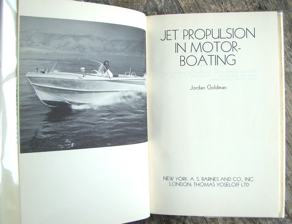 Jet Propulsion In Motorboating  ~1965 HC~  Jordan Goldman Hydrofoil Illust RARE - Image 2 of 4