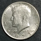 1973 Kennedy Half Dollar .50 Cent Coin Philadelphia Minted Avg Circ