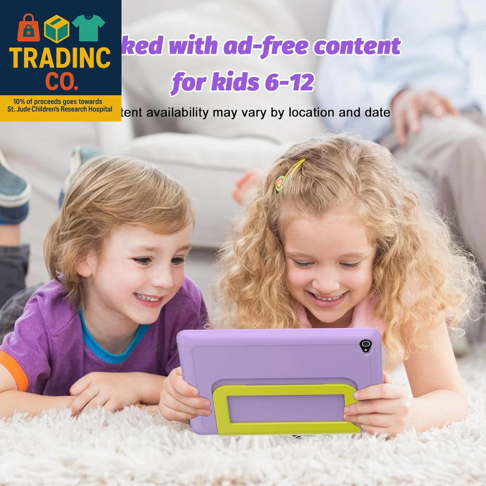 Android 14 Kids Tablet, 10" Octa-Core, 64GB, Parental Control, Dual Camera - Image 4 of 4