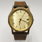 Vintage 1987 Timex Womens Quartz Watch 30mm Gold Tone Date Dial New Battery