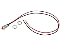 MPC5RDW12.0 Kontrollleuchte: Led Konvex Rot 2,1VDC Ø8Mm Mpc Leitungen Bivar