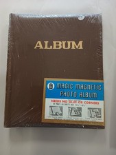 Magic Magnetic Photo Album with brown cover, still SEALED