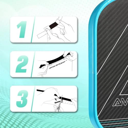 Pickleball Paddle Edge Guard Tape 3 Pack Transparent Edge Protection Tapes