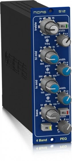 Midas PARAMETRIC EQUALIZER 512 - Parametrisches Equalizer Modul im 500 Format - Bild 3 von 4