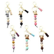 Highland Cow Keychain Fashionable Key Holder Stylish Decoration for Bags Or Keys