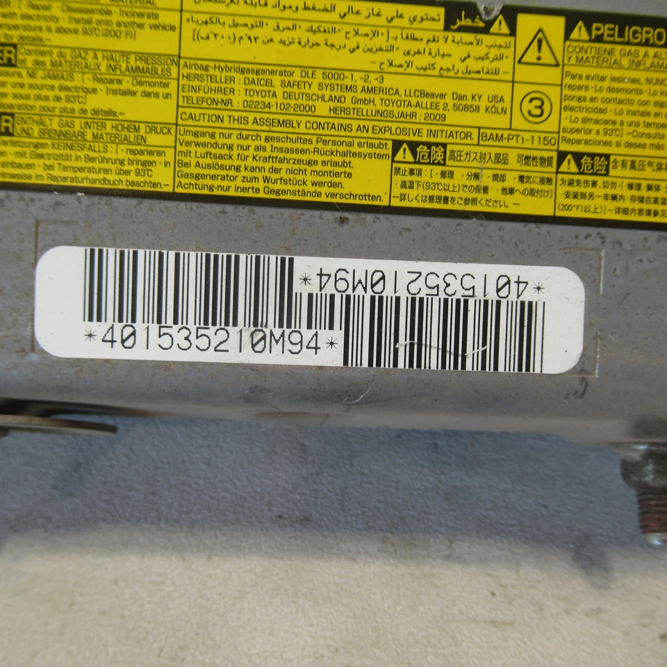 Bolsa de aire de rodilla para conductor Toyota Tundra 2010 2011 2012 2013 OEM Foto 3 de 4