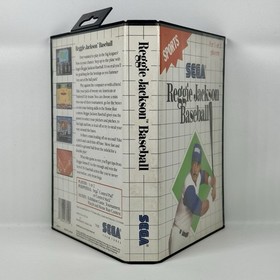 Reggie Jackson Baseball SEGA Master System Box Boxed Damaged Manual