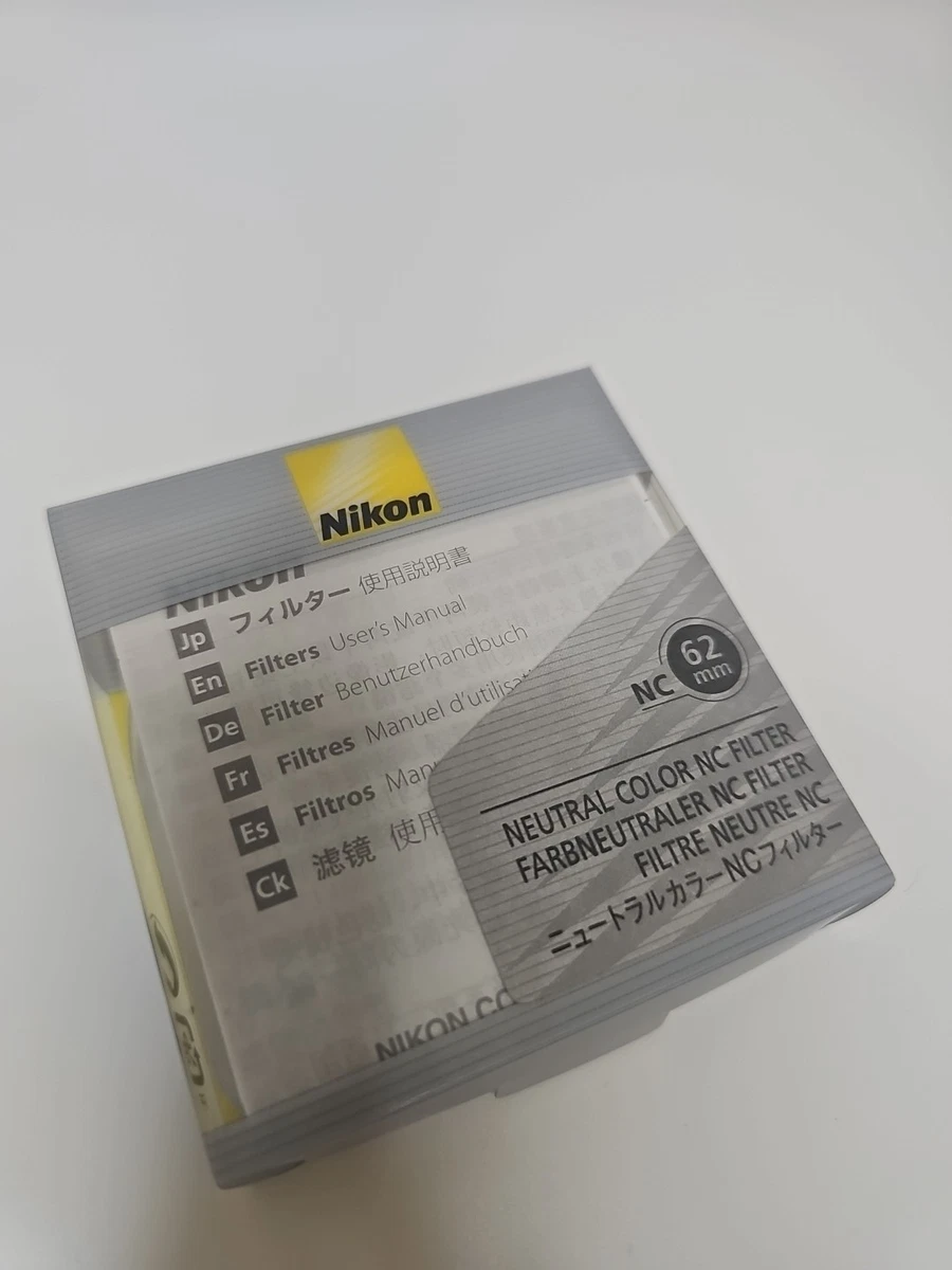 【中古】Nikon 62MM NC Neutral Color Filter Nikon Clear Camera Lens Filters 62 mm Filter for sale | eBay