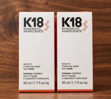 2x K18 Leave in Molecular Repair Hair Mask Conditioner 50ml  NEW & SEALED
