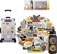 50X Lebensmittel Sticker Kuh, Pc Sticker, Handy Sticker, Diy, Scrapbook