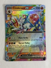 Pokemon TCG Stellar Crown Cinderace EX 028/142 Near Mint