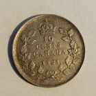 1921 King George V 10 Cents Silver Coin Canada - Offers