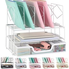 gianotter Desk Organizers and Accessories, Office Supplies Organizer with Sli...