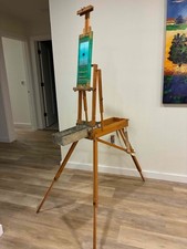 Authentic Jullian France Portable Field Artist Easel Folding Wood Tripod
