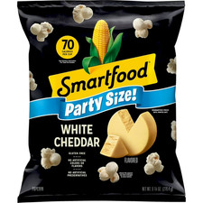 Smartfood White Cheddar Popcorn 9.75 oz Bag Crunchy Cheese Flavored Snack
