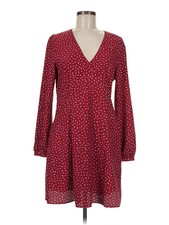 NWT Uniqlo Women Red Casual Dress M