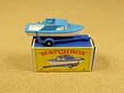 OLD VINTAGE LESNEY MATCHBOX # 9 BOAT & TRAILER ORIGINAL BOX