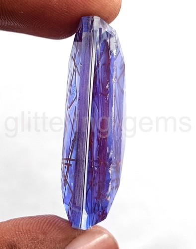 Rutilated Quartz Bi-Color Certified 116.90Ct Emerald Cut IGL Loose Gemstone 5JSA - Picture 4 of 6
