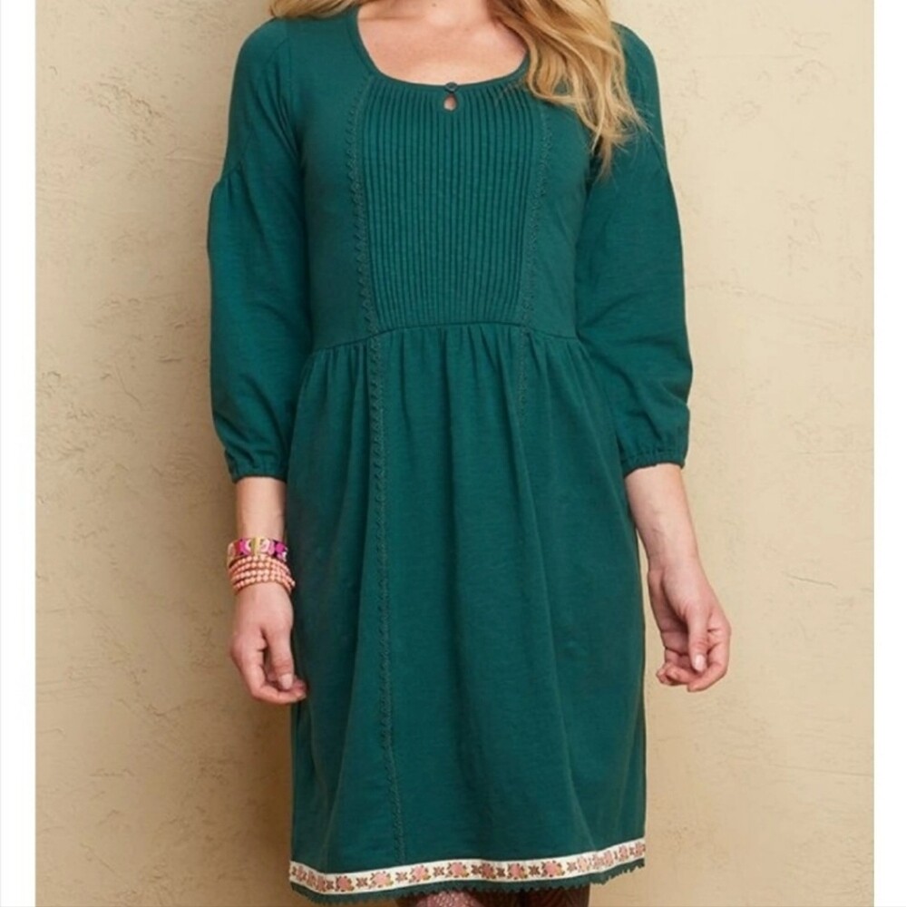 Matilda Jane NADINE FANCY CHARLIE Dress Large Green Women's Friends Forever  | eBay
