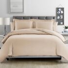 KingLinen Silky Soft 100% Bamboo Ivory Duvet Cover Set for Comforter Smooth