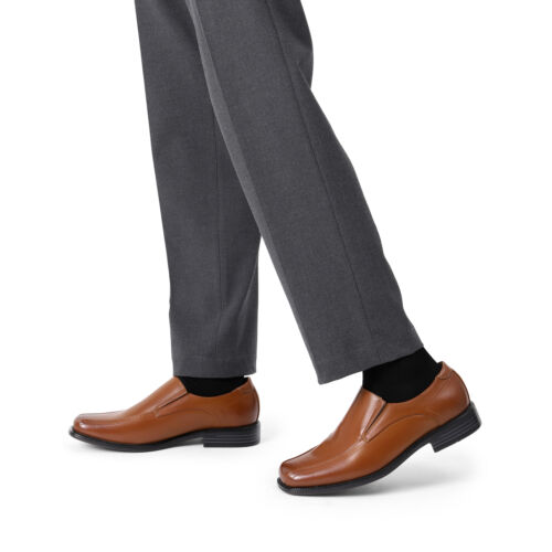Herren Slipper Halbschuh Schuhe klassische quadratische Zehenpartie formelle Anzug Schuhe Größe - Bild 23 von 30