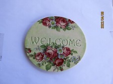 Mosaic Tiles WELCOME PINK Rose's Garden Flowers chic Kiln fired Ceramic OL23