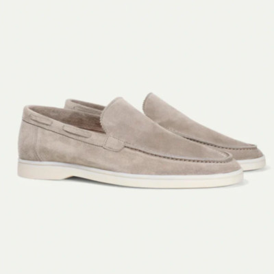 Boy Suede Slip-On Flat Casual Shoes Lazy Classic Loafers Flat Men's Shoes